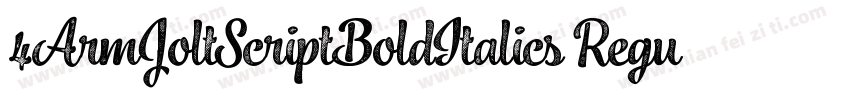 4ArmJoltScriptBoldItalics Regular字体转换